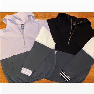 (two) Avia 1/4 Zip Colorblock Pullover Hoodies